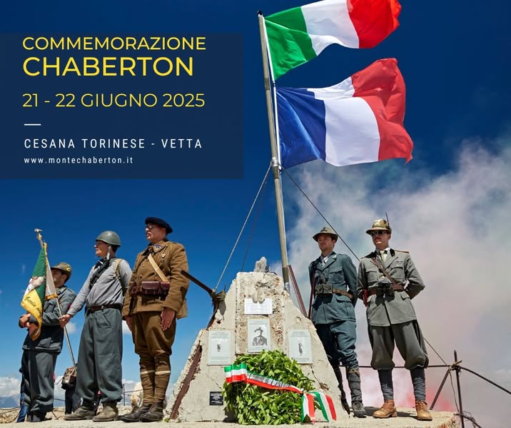 Commemorazione Battaglia delle Alpi 2025 - Piazza Vittorio Amedeo, Cesana Torinese (TO) - Sabato 21 e domenica 22 giugno 2025L’Associazione Monte Chaberton organizza e vi da appuntamento a Cesana Torinese SABATO 21 giugno – Cesana Torineseo...