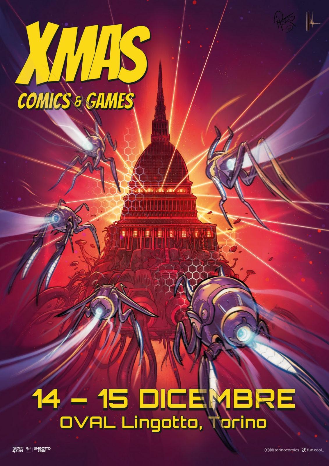 Xmas Comics & Games 2025 - Via Giacomo Mattè Trucco, Torino (TO) - L'Oval Lingotto ospita Xmas Comics 2025, una grande festa dedicata ai fumetti, games, videogames, cosplay e youtubers. L’appuntamento natalizio con la...
