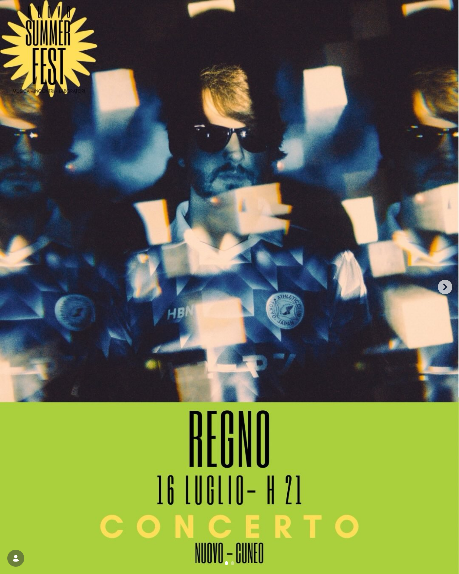 REGNO - Via Parco della Gioventù, Cuneo (CN) - Regno_ è il progetto di Alberto Laezza: un pop sintetico che intreccia psichedelia e groove funk. Il suono poggia su synth avvolgenti e chitarre filtr...