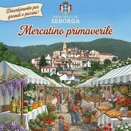 Mercatino primaverile - Centro citta', Seborga (IM) - Una giornata speciale all’insegna del divertimento per grandi e piccini, tra colori, profumi e tante meravigliose bancarelle 🌼🛍️
📅 Sabato 2 marzo...