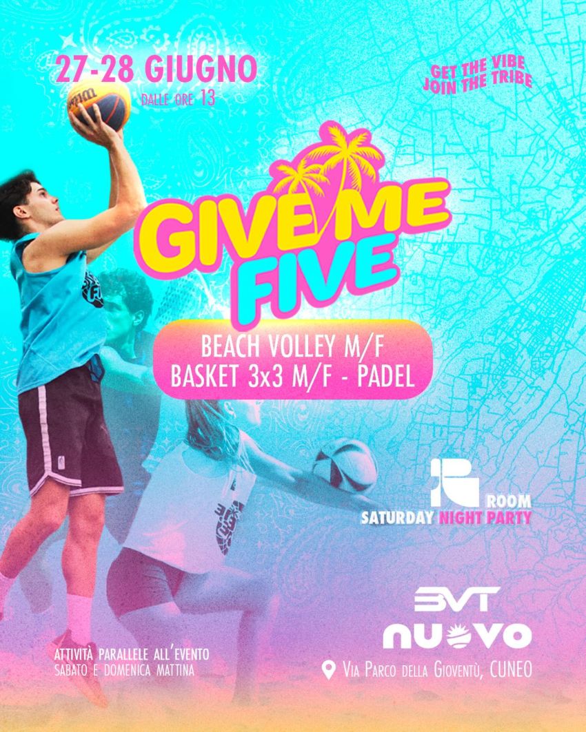 Give Me Five - Via Parco della Gioventù (NUoVO Cuneo), Cuneo (CN) - Se non sei a Cuneo il 27-28 giugno, assicurati di avere una scusa molto buona🤌🏼
Give Me Five🖐🏼 arriva al @nuovocuneo per la seconda tappa dell’esta...