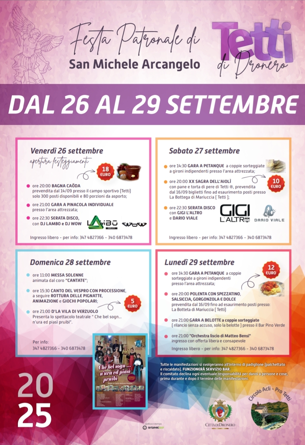FESTA PATRONALE TETTI di Dronero  - Tetti di dronero , Dronero (CN) - ✨ Il cuore del paese batte più forte!Segnati le date e resta collegato per scoprire il programma completo!! 💥