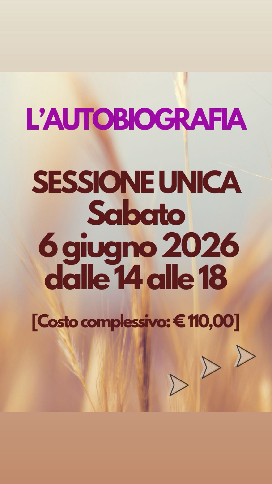 L'AUTOBIOGRAFIA: Laboratorio in presenza sulla Scrittura del Sé - CASA DELLA MUSICA, Via Genova, 26 a San Pietro in Casale (BO), San Pietro in Casale (BO) - L’AUTOBIOGRAFIA LABORATORIO DI SCRITTURA 
Scrivere la propria storia non è solo un esercizio di memoria.È un atto di ascolto profondo. Un modo per dar...