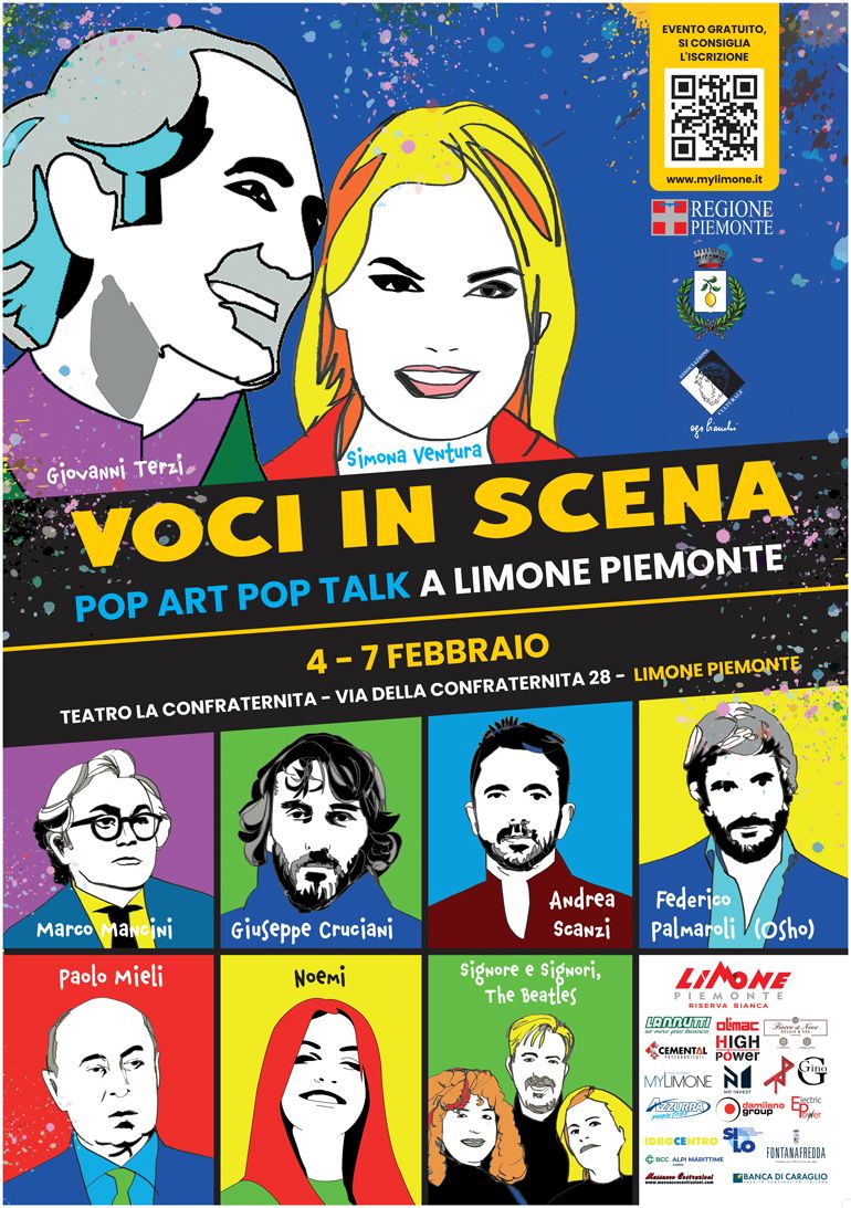Voci in Scena a Limone Piemonte: Da Paolo Mieli a Noemi e Giuseppe Cruciani, ecco il programma dei talk - Teatro La Confraternita, Limone Piemonte (CN) - Grande attesa a Limone Piemonte per l’evento Voci in Scena - Pop Art Pop Talk, una rassegna culturale che dal 4 al 7 febbraio trasformerà il cuore del...