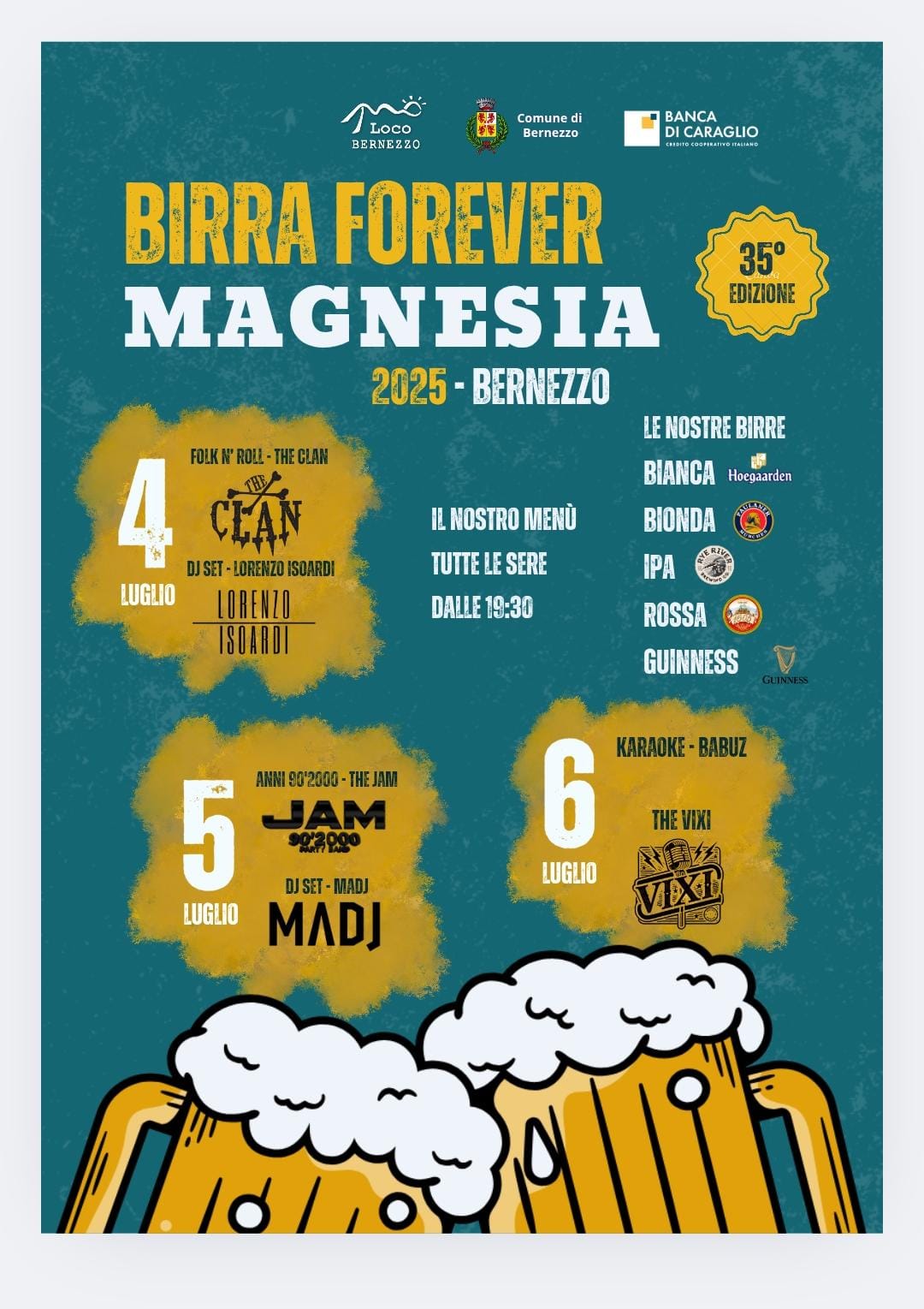 BIRRA FOREVER - MAGNESIA - DAY 1 - MAGNESIA, Bernezzo (CN) - Inizia la festa della birra della magnesia! 🍻Tutte le sere troverete il nostro menù con numerose scelte ad accompagnare un'ottima birra!Vi aspettiamo...