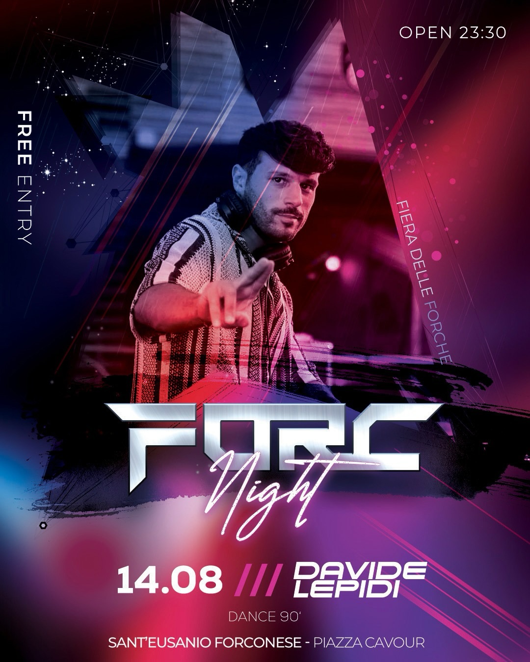 FORC NIGHT - 2a edizione - Piazza Cavour, Sant'Eusanio Forconese (AQ) - 🔥 TORNA IL FORC NIGHT 🔥📢 II EDIZIONE 🪩📅 14 • 15 • 16 AGOSTO 2026📍 Piazza Cavour • Sant’Eusanio Forconese (AQ)Tre serate imperdibili, una locatio...