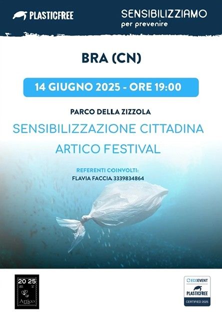 Sensibilizzazione cittadina - Artico Festival - Parco della Zizzola, Bra (CN) -