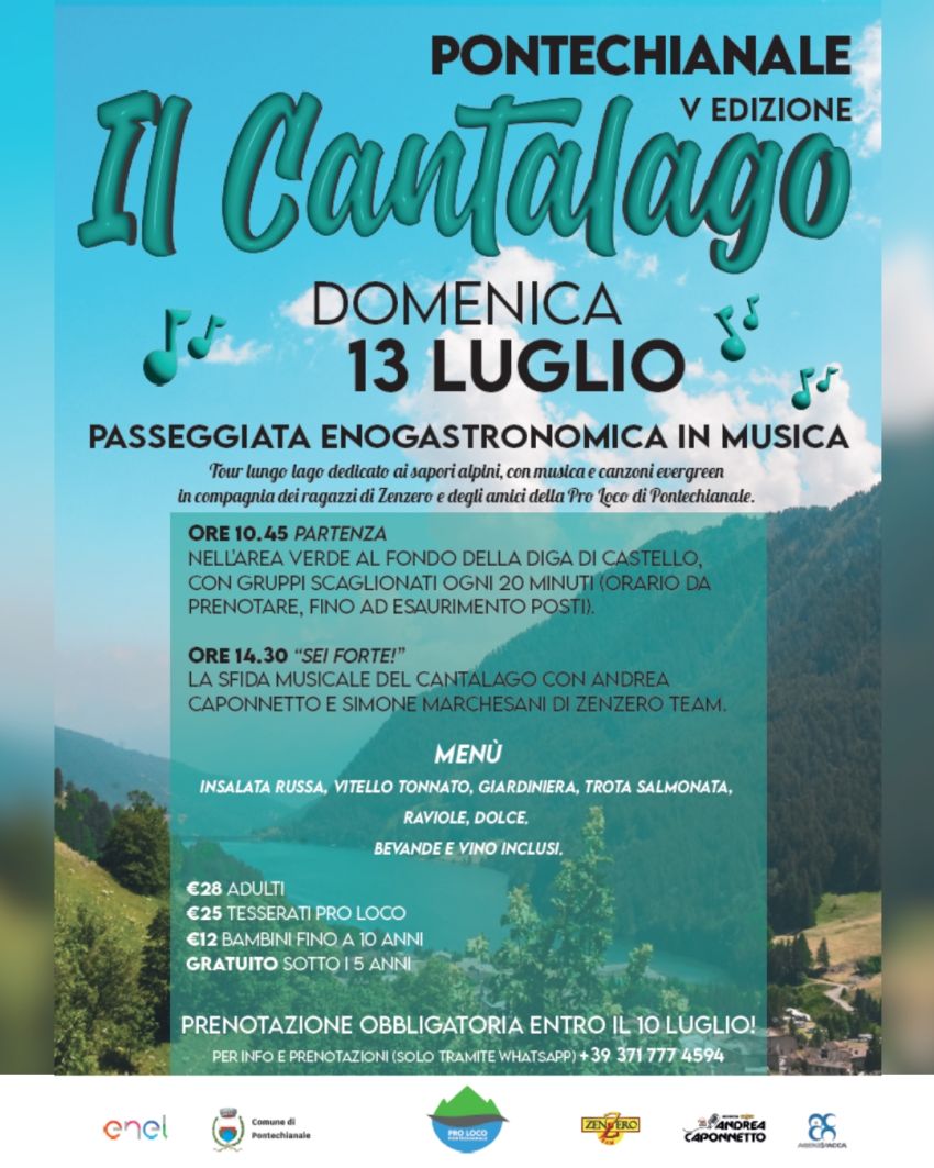 Il Cantalago - V Edizione - Area verde al fondo della diga di Castello, Pontechianale (CN) - 𝗖𝗔𝗡𝗧𝗔𝗟𝗔𝗚𝗢 𝟮𝟬𝟮𝟱: 𝗟𝗔 𝗣𝗔𝗦𝗦𝗘𝗚𝗚𝗜𝗔𝗧𝗔 𝗘𝗡𝗢𝗚𝗔𝗦𝗧𝗥𝗢𝗡𝗢𝗠𝗜𝗖𝗔 𝗗𝗜 𝗣𝗢𝗡𝗧𝗘𝗖𝗛𝗜𝗔𝗡𝗔𝗟𝗘 𝗧𝗢𝗥𝗡𝗔 𝗗𝗢𝗠𝗘𝗡𝗜𝗖𝗔 𝟭𝟯 𝗟𝗨𝗚𝗟𝗜𝗢 𝗦𝗮𝗽𝗼𝗿𝗶 𝗮𝗹𝗽𝗶𝗻𝗶, 𝗺𝘂𝘀𝗶𝗰𝗮 𝗲 𝘁𝗮𝗻𝘁𝗼 𝗱𝗶𝘃𝗲𝗿𝘁𝗶𝗺𝗲𝗻𝘁𝗼 𝘀𝘂𝗹 𝗹𝗮𝗴𝗼 𝗲 𝗻𝗲𝗹 𝗰𝗲𝗻...