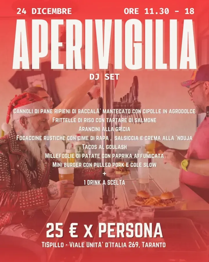 Aperivigilia - Viale Unità d'Italia 269 (TiSpillo), Taranto (TA) - 