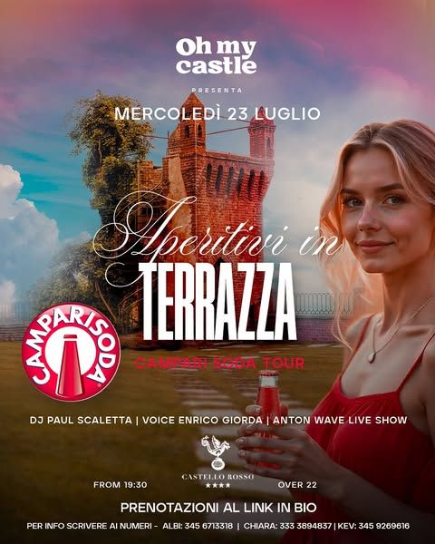Oh my castle -
APERITIVI IN TERRAZZA - Castello Rosso, Via Ammiraglio Reynaudi 5, Costigliole Saluzzo, Costigliole Saluzzo (CN) - Un sorso di stile, una vista da sogno e una notte da ricordare ♥️
Oh my castle
APERITIVI IN TERRAZZA💃🏼CAMPARI SODA TOUR 💃🏼MERCOLEDÌ 23 LUGLIO
📍C...