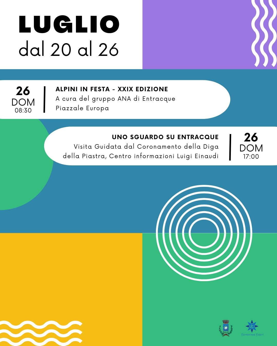 Entracque - Estate 2026 - Centro città, Entracque (CN) - ☀️ 𝗘𝗻𝘁𝗿𝗮𝗰𝗾𝘂𝗲 – 𝗘𝘀𝘁𝗮𝘁𝗲 𝟮𝟬𝟮𝟲𝘓𝘢 𝘵𝘶𝘢 𝘢𝘨𝘦𝘯𝘥𝘢 𝘴𝘦𝘵𝘵𝘪𝘮𝘢𝘯𝘢𝘭𝘦 𝘥𝘦𝘨𝘭𝘪 𝘦𝘷𝘦𝘯𝘵𝘪 🗓️📌 𝗣𝗥𝗢𝗚𝗥𝗔𝗠𝗠𝗔:• 20 Luglio – Rallenta...mente• 21 Luglio - Laboratorio Scervelliamoci...