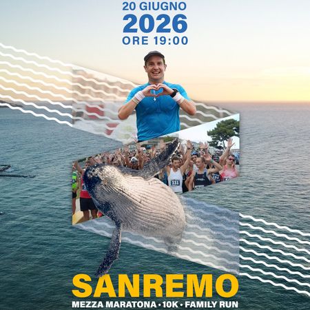 Run for the Whales - Centro citta', Sanremo (IM) - 🐋✨ La Run for the Whales 2026 sta arrivando!
Il 20 giugno torniamo a correre insieme per il mare, per l’energia dello sport e per un’esperienza che...
