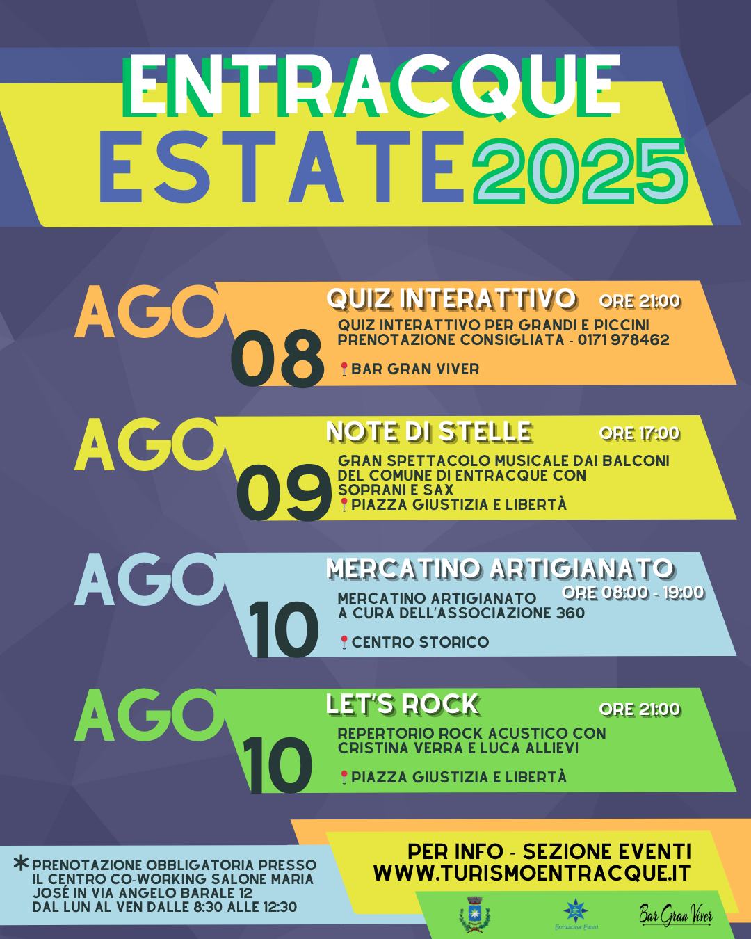 Entracque Estate 2025 - Centro città, Entracque (CN) - ☀️ 𝗘𝗻𝘁𝗿𝗮𝗰𝗾𝘂𝗲 – 𝗘𝘀𝘁𝗮𝘁𝗲 𝟮𝟬𝟮𝟱𝘓𝘢 𝘵𝘶𝘢 𝘢𝘨𝘦𝘯𝘥𝘢 𝘴𝘦𝘵𝘵𝘪𝘮𝘢𝘯𝘢𝘭𝘦 𝘥𝘦𝘨𝘭𝘪 𝘦𝘷𝘦𝘯𝘵𝘪 🗓️Ci aspetta una settimana ricchissima di eventi!Ecco gli appuntamenti da non perdere...