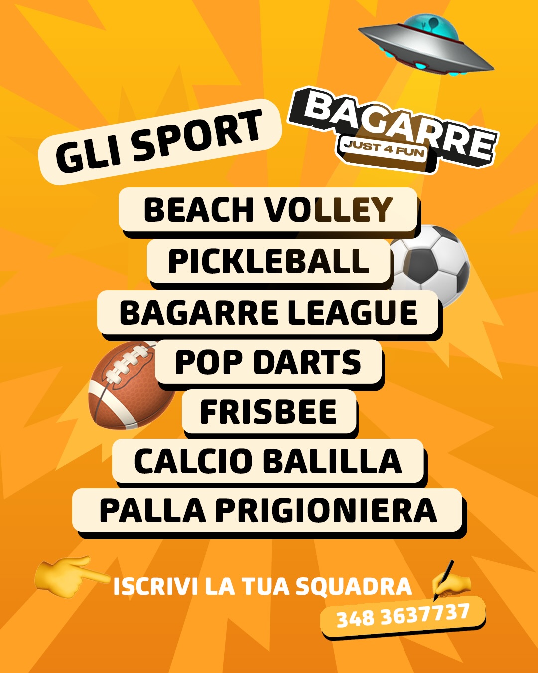 BAGARRE JUST 4FUN - 2ª tappa del nostro summer tour 2026 - PorteVia A. Martellotto, Località Malanaggio, 10060, Porte (TO) - 2ª tappa del nostro summer tour 2026! 🚀13/14 Giugno📍 PorteUna giornata di sport, musica, divertimento e amici!🏐 beach volley⚽️ bagarre league🎯 pi...