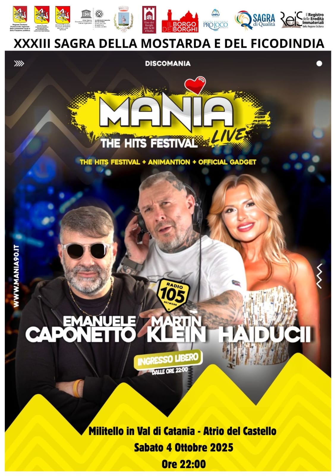Sagra della Mostarda e del Ficodindia  - Atrio del Castello, Via Porta della Terra, Militello in Val di Catania (CT) - La Sagra della Mostarda e del Ficodindia: un’esplosione di gusto, tradizione e colori nel cuore della Sicilia!Nel paese natale di Pippo Baudo, ogni an...