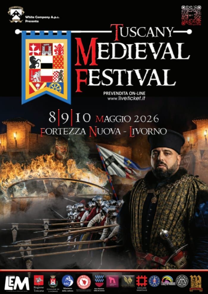 Tuscany Medieval Festival - evento internazionale a tema medievale - Fortezza Nuova, Livorno, Livorno (LI) - 🏰 Tuscany Medieval Festival📍 Fortezza Nuova, Livorno📅 8–10 maggio 2026
Il Tuscany Medieval Festival è un evento internazionale a tema medievale che...