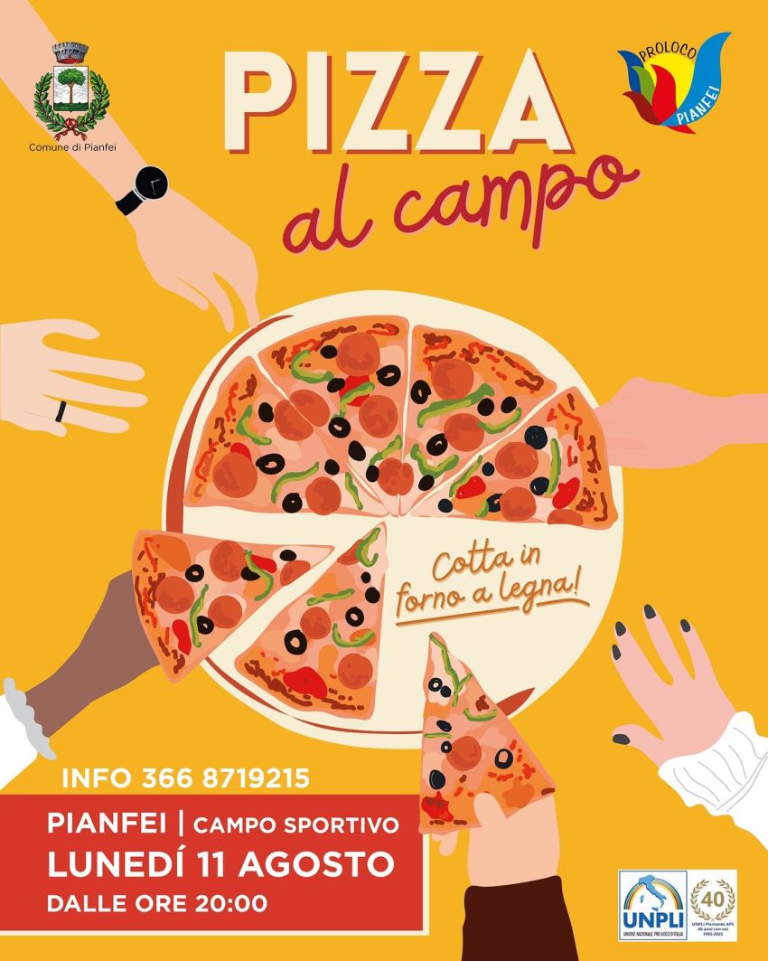 Pizza al Campo - Campo sportivo, Pianfei (CN) - 🍕 𝐓𝐨𝐫𝐧𝐚 𝐥’𝐚𝐩𝐩𝐮𝐧𝐭𝐚𝐦𝐞𝐧𝐭𝐨 𝐩𝐢𝐮̀ 𝐟𝐫𝐚𝐠𝐫𝐚𝐧𝐭𝐞 𝐝𝐞𝐥𝐥’𝐞𝐬𝐭𝐚𝐭𝐞: 𝐥𝐚 𝐩𝐢𝐳𝐳𝐚 𝐚𝐥 𝐜𝐚𝐦𝐩𝐨!Save the date: 𝐥𝐮𝐧𝐞𝐝𝐢̀ 𝟏𝟏 𝐚𝐠𝐨𝐬𝐭𝐨, 𝐝𝐚𝐥𝐥𝐞 𝐨𝐫𝐞 𝟐𝟎 𝐚𝐥 𝐜𝐚𝐦𝐩𝐨 𝐬𝐩𝐨𝐫𝐭𝐢𝐯𝐨 𝐝𝐢 𝐏𝐢𝐚𝐧𝐟𝐞𝐢!Impa...