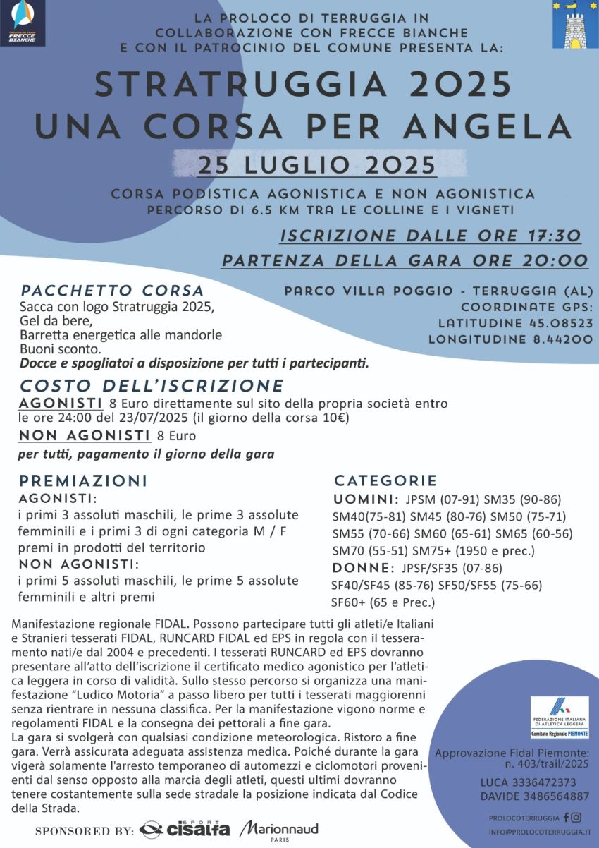 STRATRUGGIA 2025: Una corsa per Angela