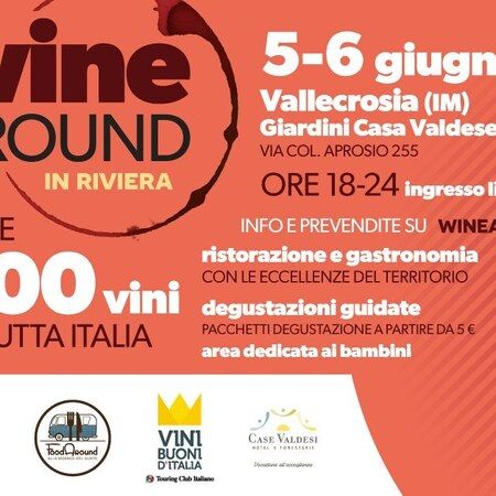 WINEAROUND - Giardini della Casa Valdese di Via Col. Aprosio 255, Vallecrosia (IM) - WINEAROUND in Riviera rinnova l'appuntamento a Vallecrosia: ottava edizione del festival estivo di FoodAround in collaborazione con il Comune di Valle...