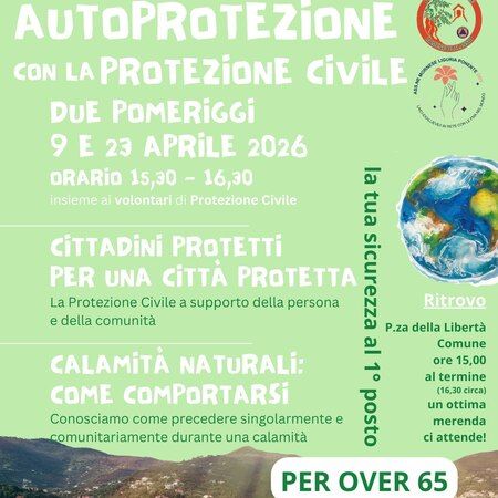 Incontro con la protezione civile - Piazza della Libertà, Alassio (SV) - In Piazza della Libertà ci sarà un incontro a partire dalle ore 15.00, con la partecipazione di alcuni volontari della Protezione Civile che illustrer...