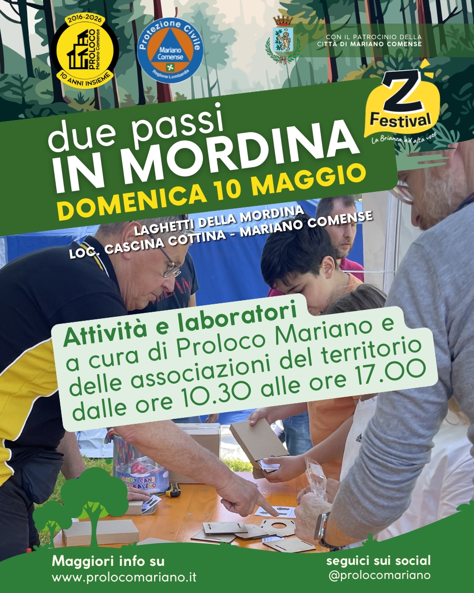 Due passi in Mordina - Cascina Mordina, loc. Cascina Cottina, Mariano Comense (CO) - 🌿Torna l’appuntamento nel verde più atteso della Brianza! 🌳☑️ Domenica 10 Maggio ti aspettiamo a Due passi in Mordina per una giornata lontano dal c...