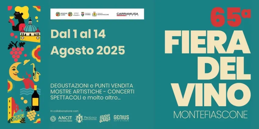Fiera del vino di Montefiascone - Piazza Vittorio Emanuele, 22, Montefiascone (VT) - Al via a Montefiascone, in provincia di Viterbo, la storica manifestazione della Fiera del Vino, giunta quest'anno alla 65° edizione e presentata uffi...