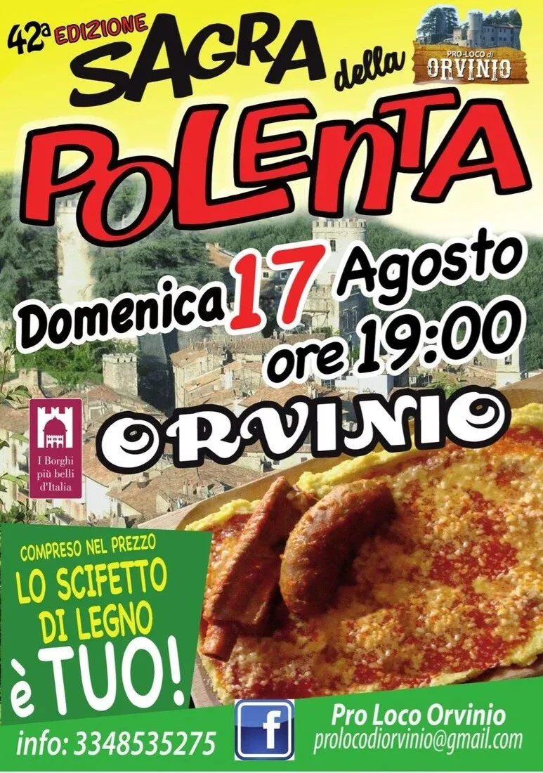 Sagra della Polenta - Orvinio - Centro città, Orvinio (RI) - La Sagra della Polenta a Orvinio, uno dei Borghi più belli d'Italia, in provincia di Rieti, nella regione Lazio, si svolge tradizionalmente nel mese d...