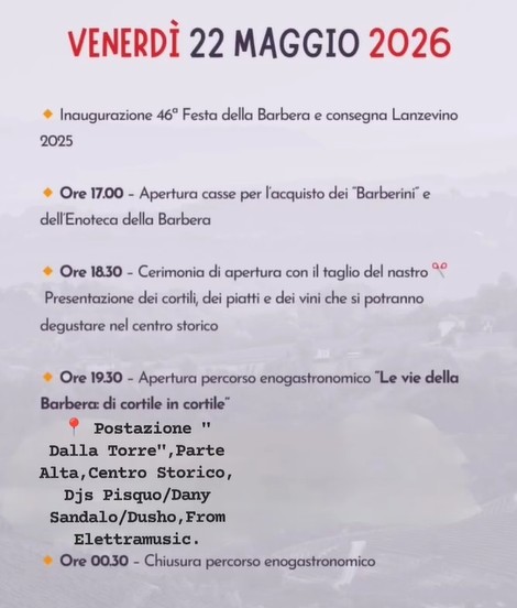 TOUR 2026 ELETTRAMUSIC - FESTA della BARBERA - Centro città, Castagnole delle Lanze (AT) - TOUR 2026 ELETTRAMUSIC🔊.Anche quest' anno, siamo nuovamente alla @festadellabarbera,2026 a Castagnole Lanze, Venerdì 22, e Sabato 23 Maggio,Festa di...