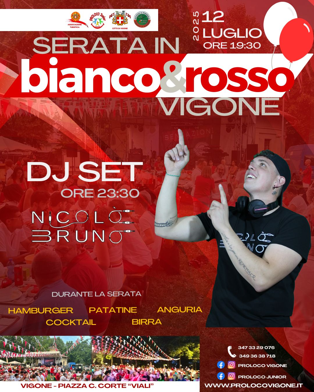 ❤️🤍Cena in Bianco e Rosso🤍❤️ - Piazza Clemente Corte, Vigone (TO) - ❤️🤍Manca poco!!! 🤍❤️
Cena in bianco e rosso
Festa sotto le stelle con CENA, CONCERTO E DJ SET con
Oronero Tributo Ligabue
Dj set con Nicolò Bruno
 ...