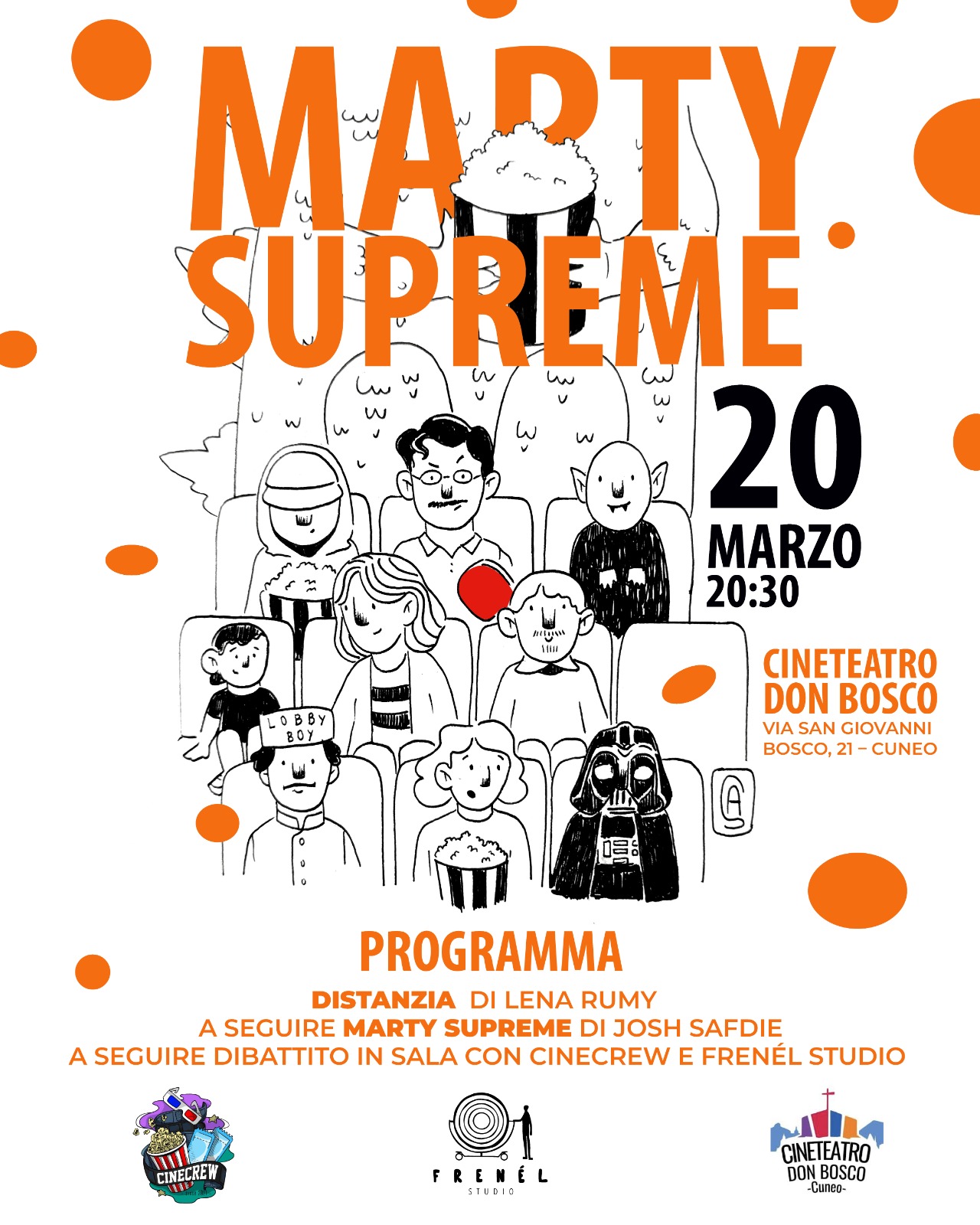 Marty Supreme - Cinecrew e Frenél Studio al Cinema Don Bosco - Cinema Don Bosco, Cuneo (CN) - Marty Supreme arriva al cinema in lingua originale giovedì 19 marzo e in italiano venerdì 20 marzo. Ospiti della seconda serata @cinecrew_officiale @f...