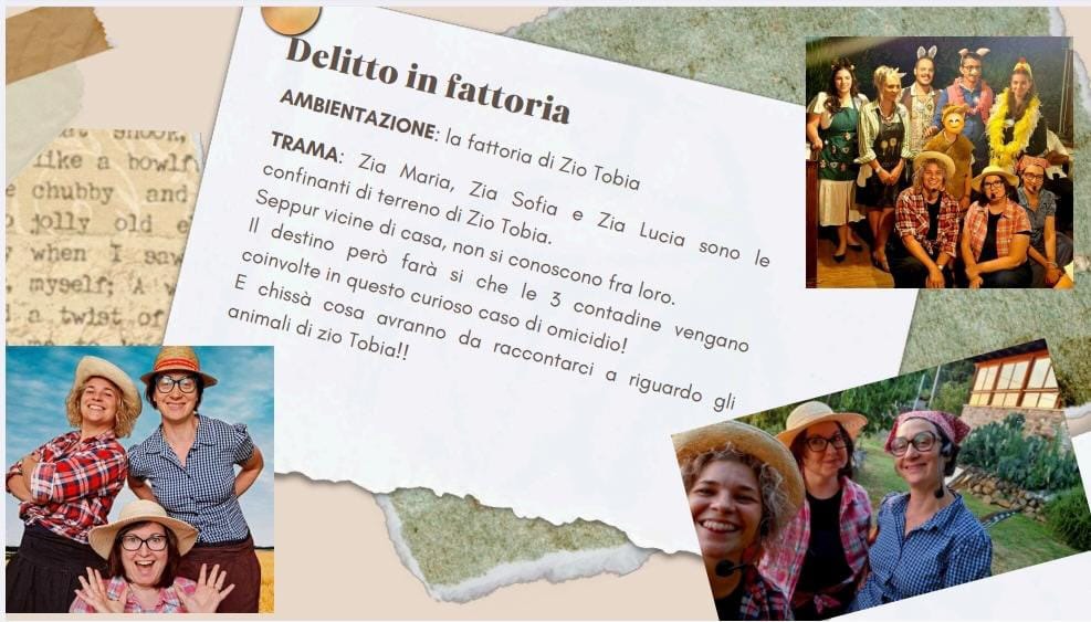 CENA CON DELITTO - Delitto in fattoria - via Buonarroti 68 (Rispolina), Padova (PD) - VENERDÌ 30 GENNAIOCena con delitto DELITTO IN FATTORIAZia Maria, Zia Sofia e Zia Lucia sono le confinanti di terreno di Zio Tobia. Seppur vicine di ca...