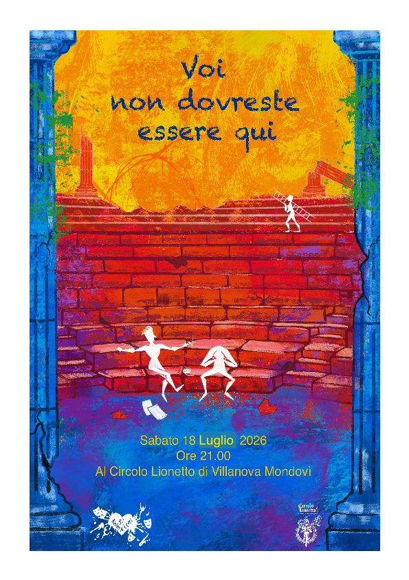 Serata di Teatro all'aperto - via XX settembre 9, Villanova Mondovì (CN) - Una serata di Teatro nel giardino del Circolo Lionetto, a cura dell'Associazione Gli Animattori, basata sull'improvvisazione imposta dal pubblico. La...