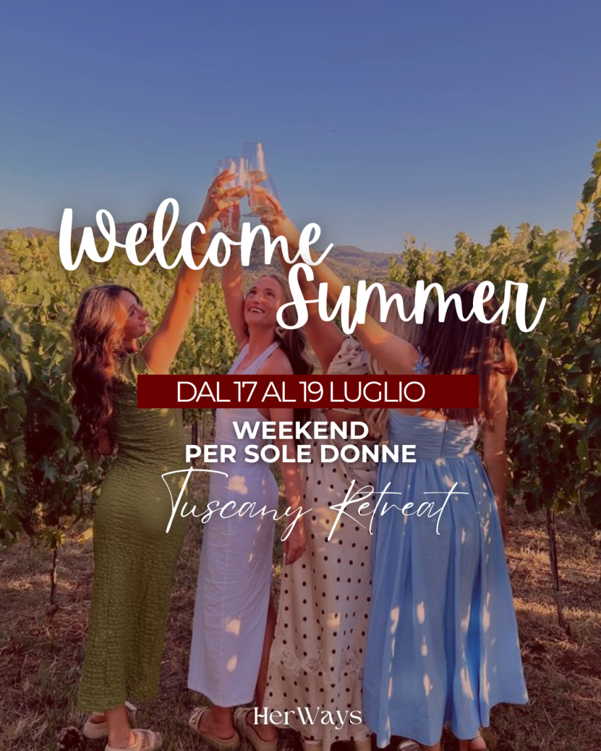 Welcome Summer: Tuscany Retreat (Girls Only) - Agriturismo Il Piastrino, Empoli (FI) - 

☀️ Ritiro Welcome Summer in Toscana: Yoga, Creatività e Connessione (Solo 10 Posti - Girls Only)
Stacca la spina. Rallenta il ritmo. Ritrova la tua...