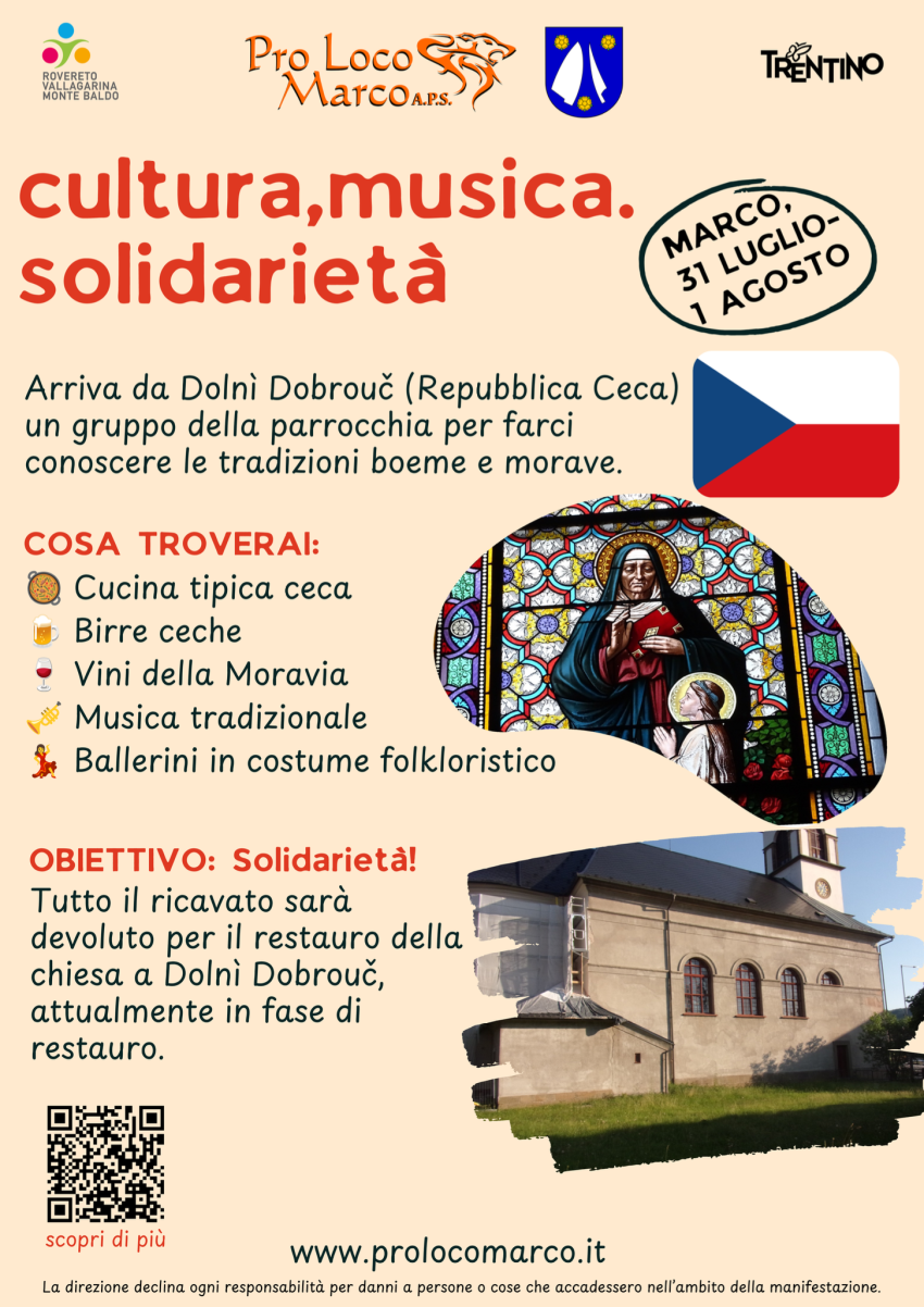 Cultura,Musica. Solidarietà - Via Due Novembre, 7, Rovereto (TN) - Il 31 luglio e il 1 agosto, la comunità di Marco si apre al mondo in un weekend speciale all'insegna dello scambio culturale e dell'impegno benefico....