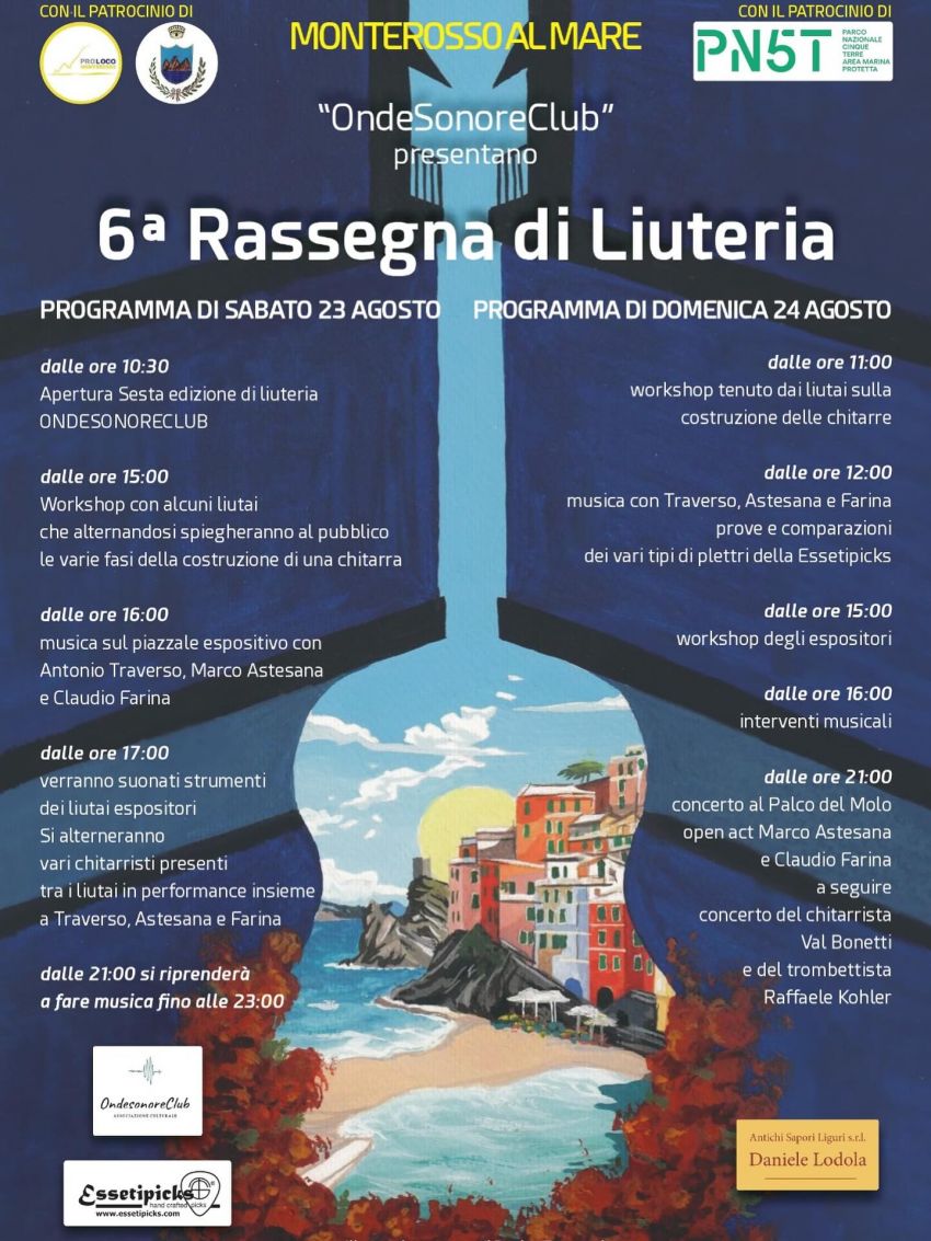 6a Rassegna di Liuteria - Centro storico, Monterosso al Mare (SP) - 🎻 Torna la magia della 𝐥𝐢𝐮𝐭𝐞𝐫𝐢𝐚! 🎶Siamo lieti di annunciare la ➡️6ª 𝑹𝒂𝒔𝒔𝒆𝒈𝒏𝒂 𝒅𝒊 𝑳𝒊𝒖𝒕𝒆𝒓𝒊𝒂, 😍un evento unico dove arte, musica e tradizione si incont...