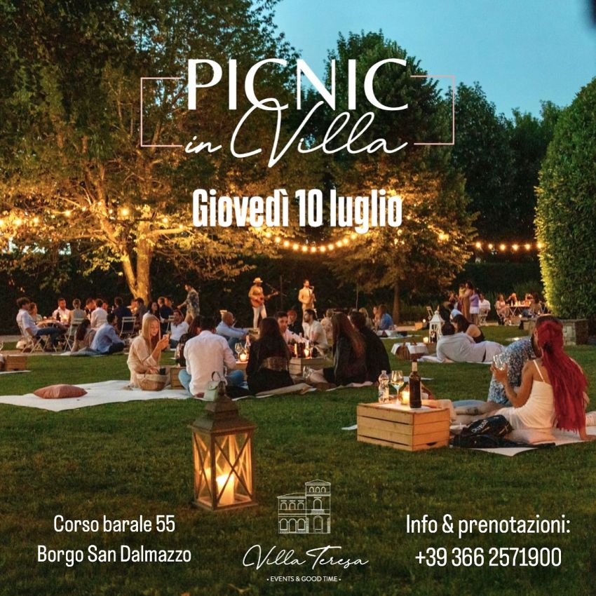 PICNIC in villa - Corso Barale 55, Borgo San Dalmazzo (CN) - Ci riproviamo 🌸✨📅 Giovedì 10 luglio dalle ore 19.00 torna la magia dei Picnic in Villa 🧺🍃un momento sospeso nel tempo, tra natura, eleganza e con...