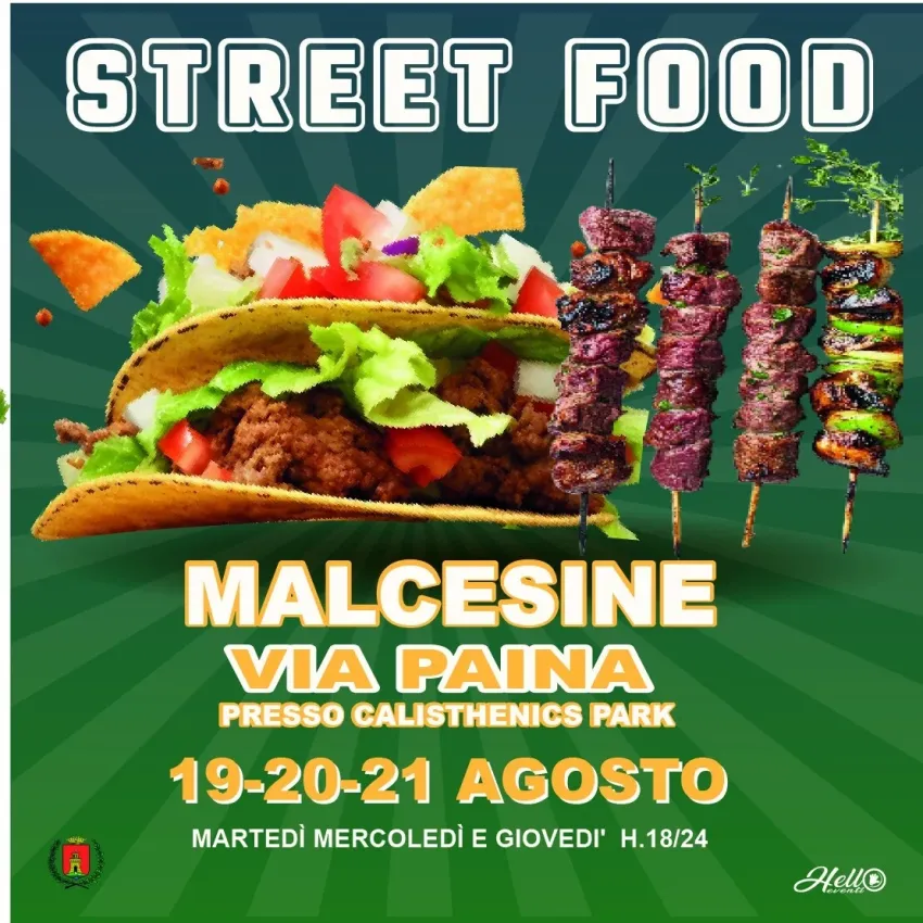 Music Festival & Street Food a Malcesine - Via Paina, Malcesine (VR) - Malcesine (VR) ospita il MUSIC FESTIVAL & Street Food nei giorni 19-20-21 agosto 2025, presso il Calisthenics Park.
Street Food con Cibi Internazional...