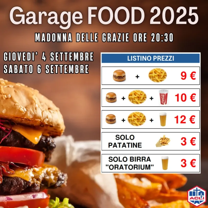 Garage Food 2025 - 4 settembre - Frazione Madonna delle Grazie, Cuneo (CN) -
