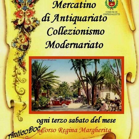 Mercatino Antiquariato - Corso Regina Margherita, Ospedaletti (IM) - Ogni terzo sabato del mese in Corso Regina Margherita dalle 8.00 alle 19.00.
MERCATINO DI ANTIQUARIATO, COLLEZIONISMO E VINTAGE
Circolo Ricreativo C...
