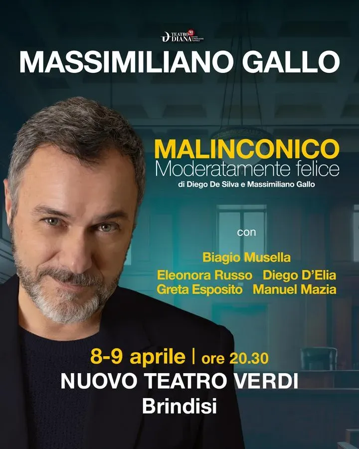 Malinconico Moderatamente Felice - Massimiliano Gallo - Largo Gianni D'Errico (Nuovo Teatro Verdi), Brindisi (BR) - 