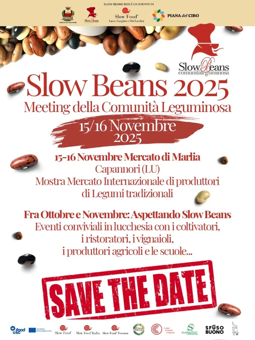 Slow Beans a Capannori - Via Fonda, 1, Capannori (LU) - Capannori si prepara ad accogliere Slow Beans 2025 – Meeting della Comunità Leguminosa, promosso da Slow Food Lucca, Compitese e Orti Lucchesi con il...