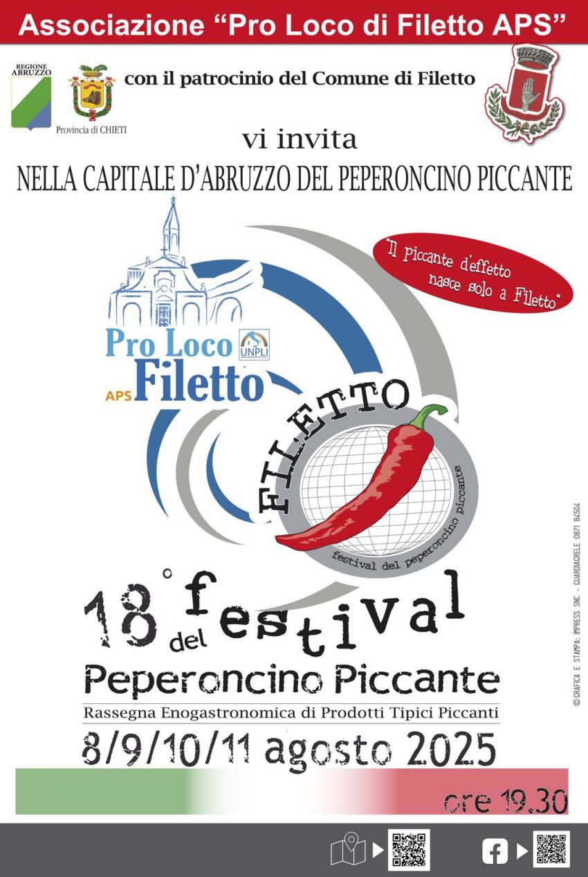 18° Festival del Peperoncino Piccante - Filetto, Filetto (CH) -