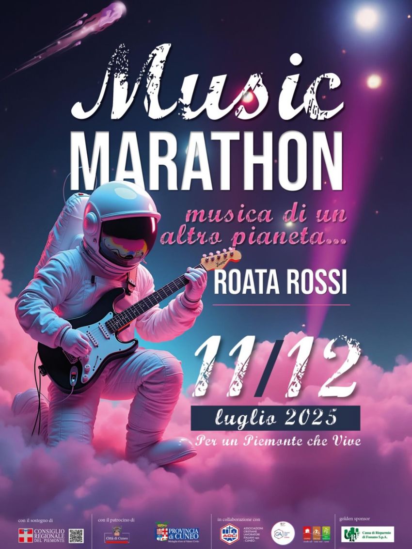 Music Marathon - Roata Rossi, Cuneo (CN) - L’attesa è finita! La festa dell’anno ha le sue date e tu hai un solo compito: esserci💥Save the dateNon mancare🍻