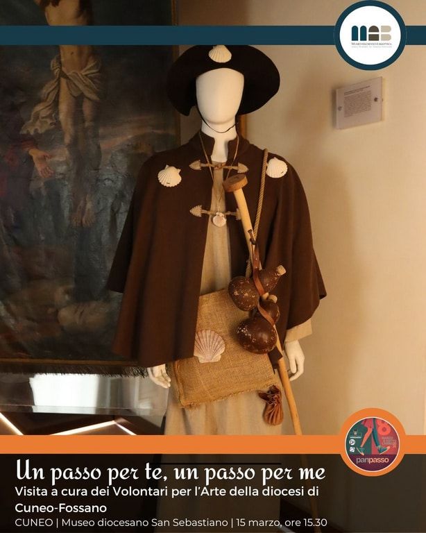 Un passo per me, un passo per te - Museo Diocesano di Cuneo (Contrada Mondovì, 15), Cuneo (CN) - Domenica 17 maggio alle ore 15.30 visita tematica del Museo Diocesano di Cuneo (Contrada Mondovì, 15). La visita sarà dedicata al pellegrinaggio come...