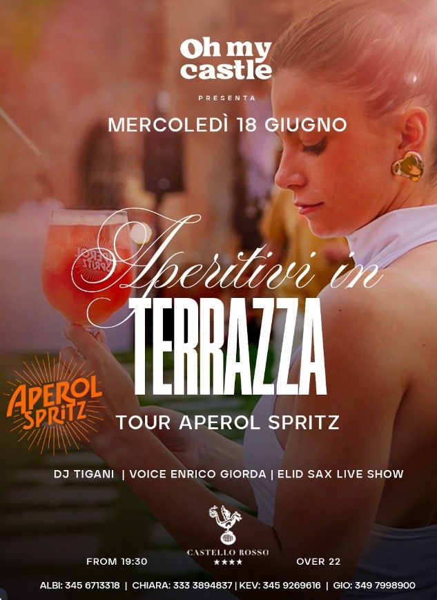 APERITIVI IN TERRAZZA - Castello Rosso, Via Ammiraglio Reynaudi 5, Costigliole Saluzzo, Costigliole Saluzzo (CN) - Siete pronti?oh my castleα΄α΄α΄ΚΙͺα΄Ιͺα΄ Ιͺ ΙͺΙ΄ α΄α΄ΚΚα΄α΄’α΄’α΄presenta per la seconda volta:π₯ Aperol Spritz π₯si,Β @aperolspritzofficialΒ ha scelto proprio il Castello...