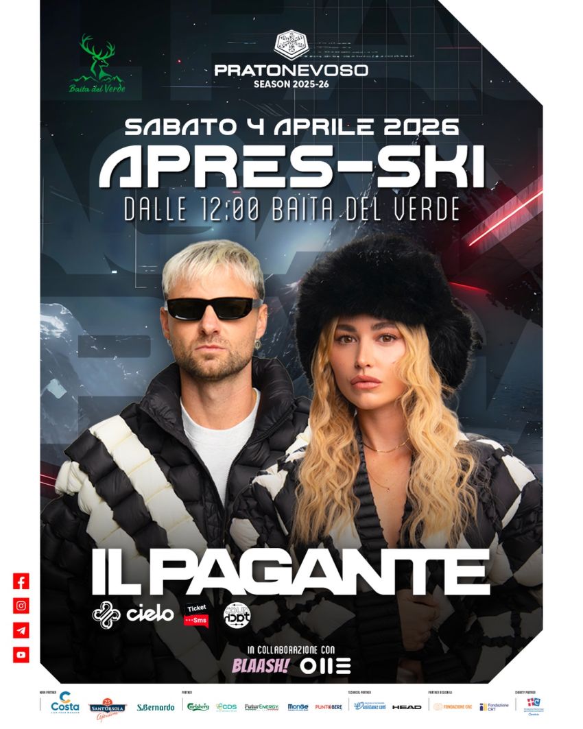 IL PAGANTE A PRATO NEVOSO - baita del Verde - Via Corona Boreale 1, Frabosa Sottana (CN) - 💥 IL PAGANTE A PRATO NEVOSO! 💥Ostriche e champagne a @pratonevososki: sabato 4 aprile arriva l’attesissimo après-ski con @paganteofficial! 😎🏔️Il di...