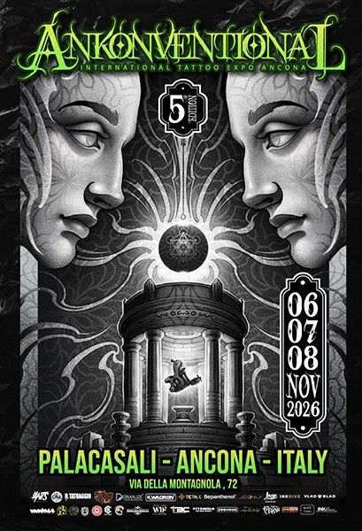 ANKONVENTIONAL 2026 INTERNATIONAL TATTOO EXPO - Via della Montagnola, 72, Ancona (AN) - L'arte del tatuaggio incontra l'anticonvenzionale!
Preparati a vivere un'esperienza unica nel suo genere. La quinta grande edizione di Ankonventional...