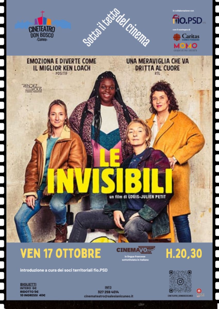 Le Invisibili - Don Bosco Cuneo - Cineteatro Don Bosco Cuneo, Cuneo (CN) - 🎬 Proiezione del film Le Invisibili – Cineteatro Don Bosco Cuneo
Venerdì 17 ottobre – Ore 20:30
Il Cineteatro Don Bosco di Cuneo presenta una nuova s...