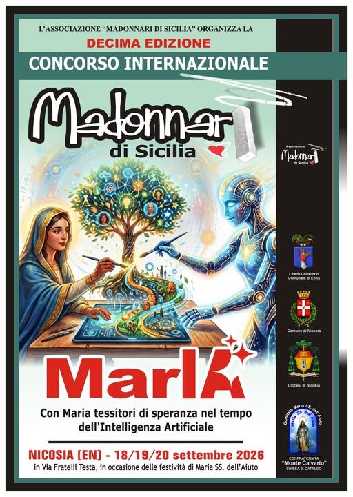 X Concorso Internazionale Madonnari di Sicilia - Via Fratelli Testa, Nicosia (EN) - Dal 18 al 20 settembre 2026, Nicosia celebra la decima edizione del Concorso Internazionale Madonnari di Sicilia, un traguardo che conferma la manifes...