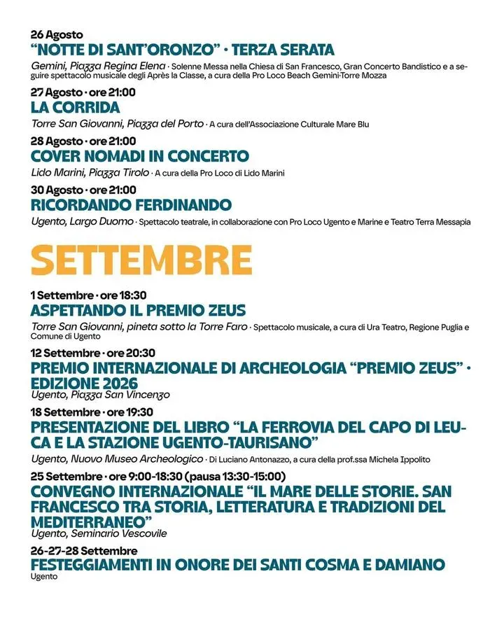 Notte Di Sant'Oronzo - Terza Serata - Gemini, Ugento (LE) - 